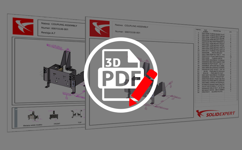 SOLIDWORKS MBD – Edytor szablonów PDF 3D