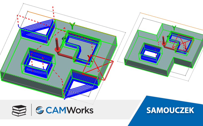 Samouczek CAMWorks: Używanie automatycznych obszarów obejmowania