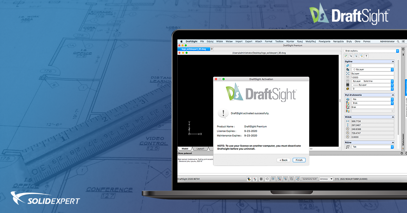 Instalacja i aktywacja DraftSight na Mac OS